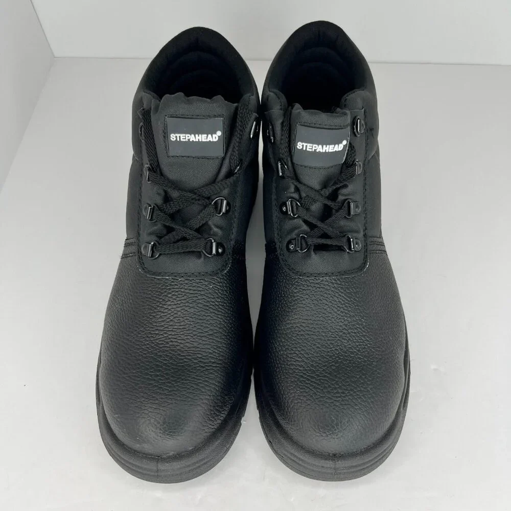 Stepahead Mens Cumbria ENFW1 Black Composite Toe Leather Size 12.5 Work Boots